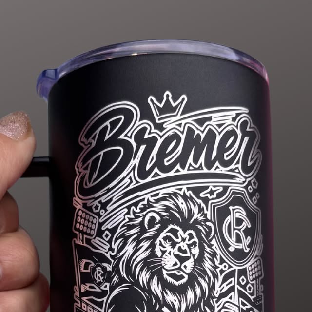 Caneca térmica gravada a laser