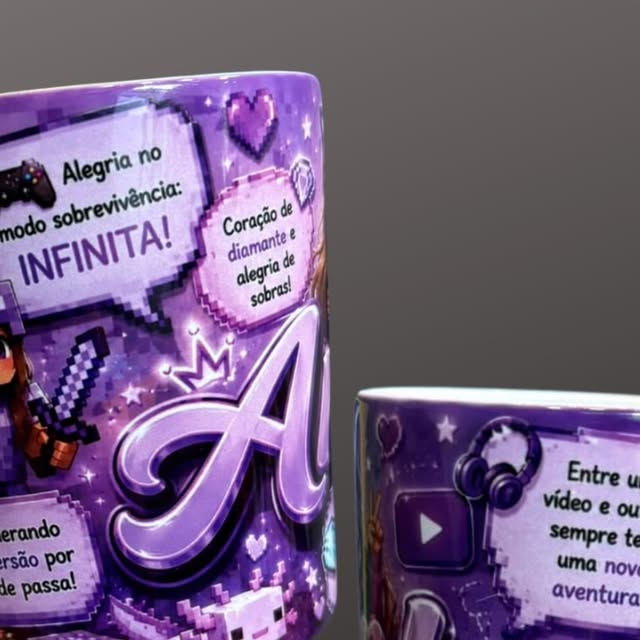 Caneca personalizada com impressão UV